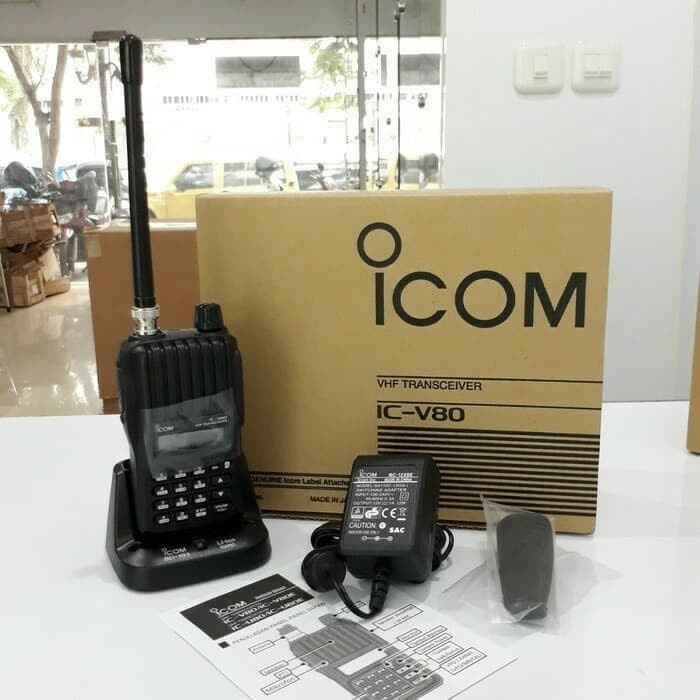 HT Handy Talky Icom V80 IC-V80 Lithium Walkie Talky Icom V80 Original ORI