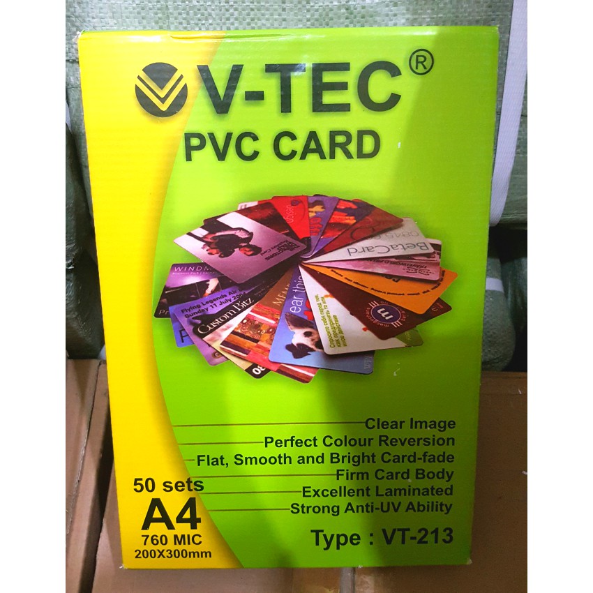 Plastik Laminating V-Tec VT-213 Ukuran A4 760 Micron