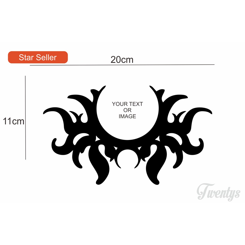 

STIKER CUSTOM YOUR TEXT STICKER VINYL DECAL