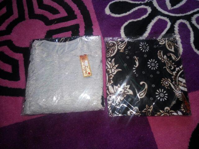 New 5 Varian Warna & Busui Batik Solo_gamis Brokat Motif Keris 2626