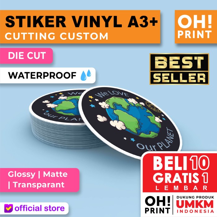

perekat-pengikat- cetak stiker label vinyl / transparan a3 die cut / cetak label kemasan -pengikat-