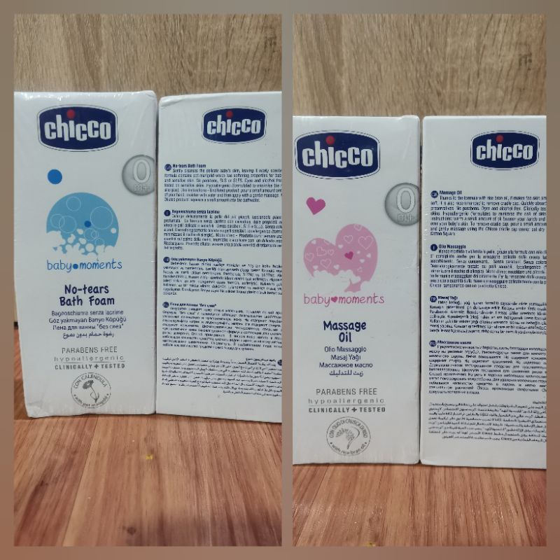 chicco Baby Bath Foam &amp; Massage Oil 200ml