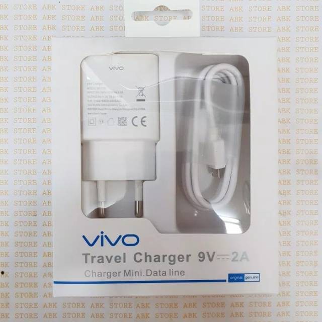 Travel Charger Vivo 9V Original Charger Vivo Fast Charging