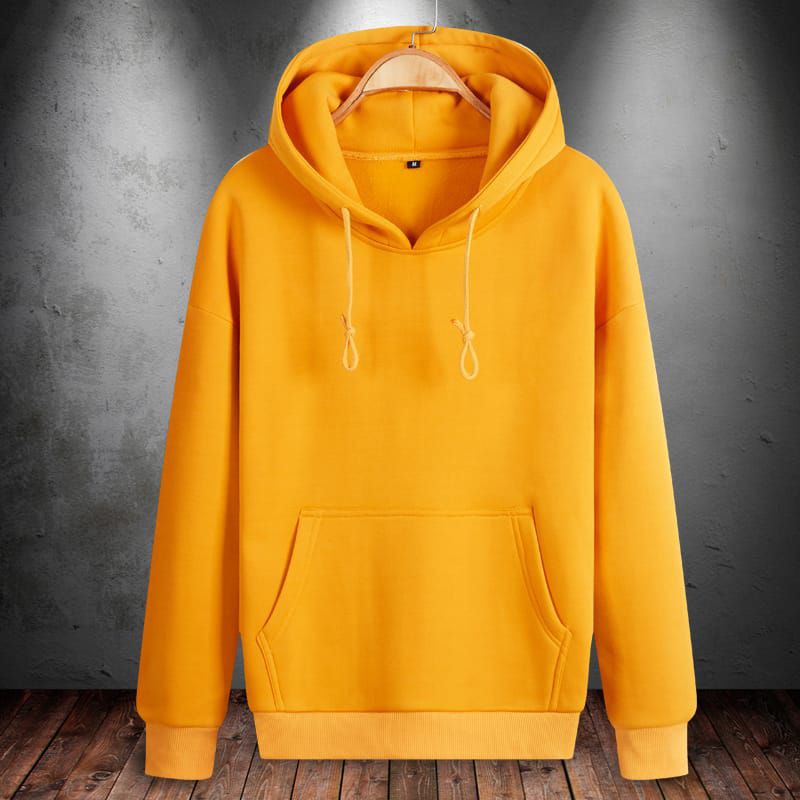 Jaket Hoodie Jumper Kuning Polos