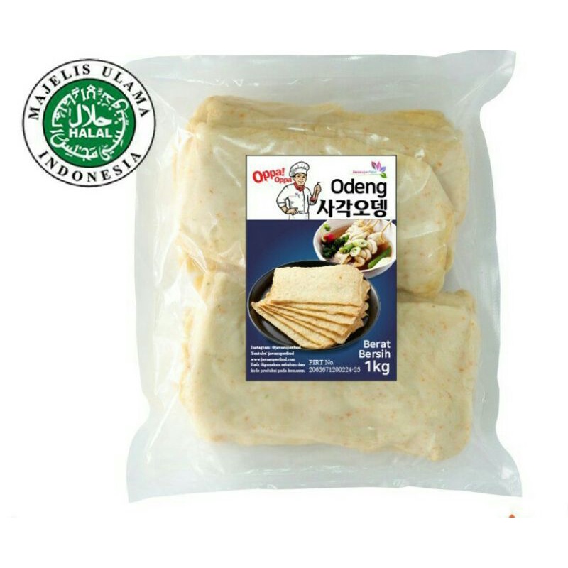 

Oppa Odeng Eomuk Korea Fish Cake 1 Kg Halal | Odeng Kotak | Fish Cake