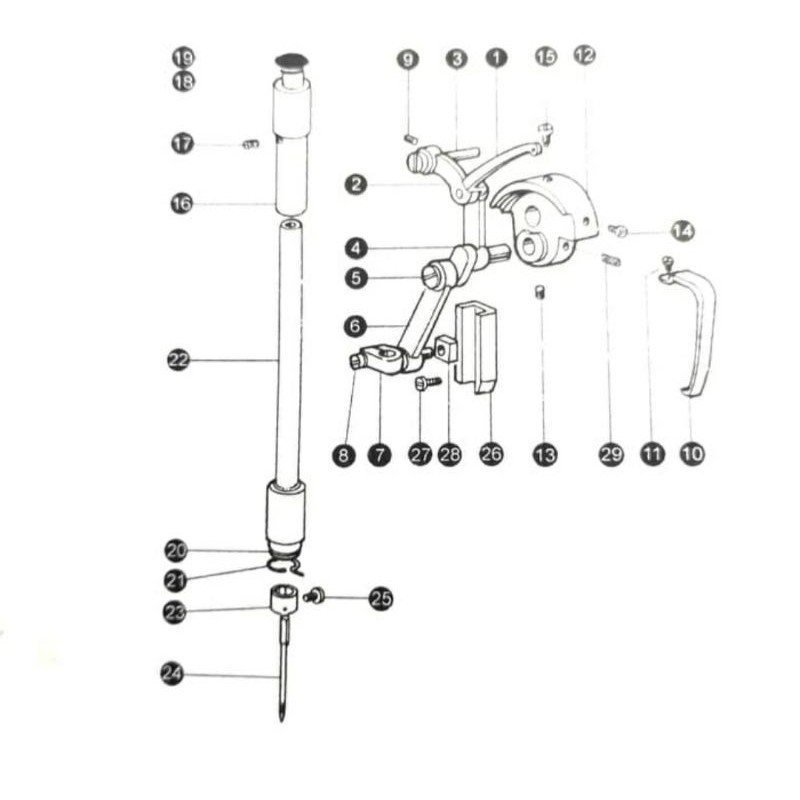 Typical Bushing Tiang Jarum Atas Mesin Jahit High Speed Industri