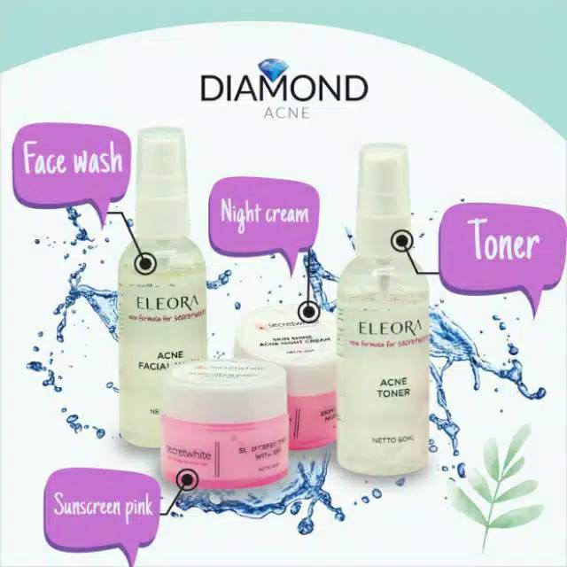 ELEORA SECRET WHITE DIAAMOND ACNE-DISTRIBUTOR ELEORA MEDAN