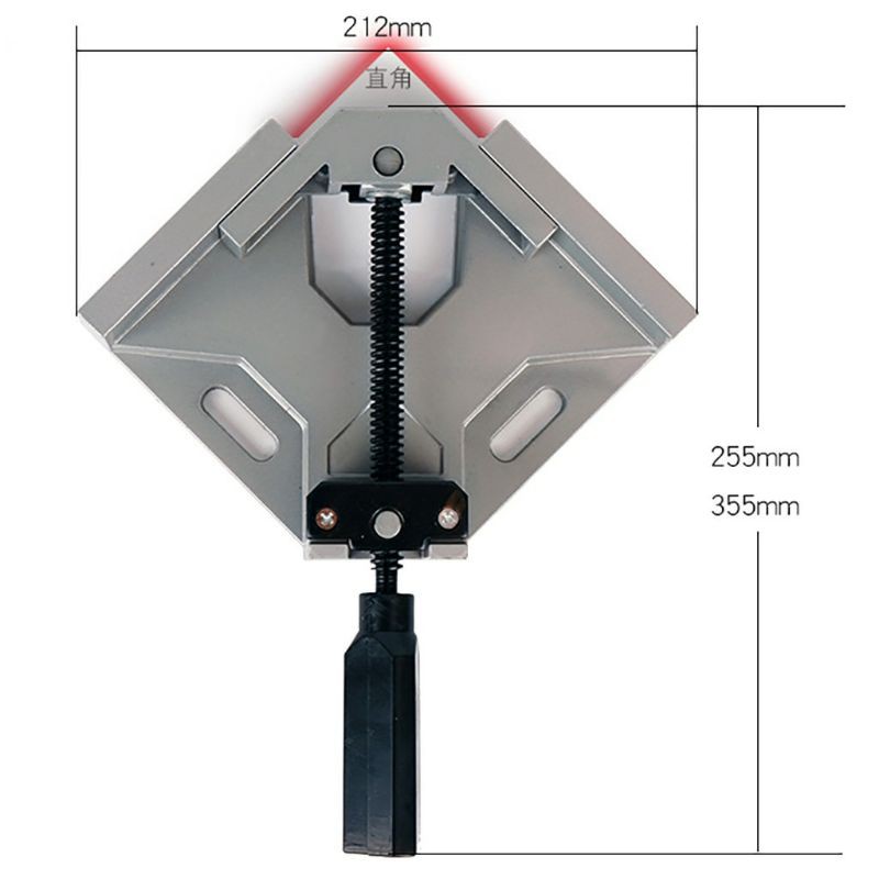 Corner Clamp Penjepit Sudut Frame Kaca Kayu Angle 90 Derajat 70mm