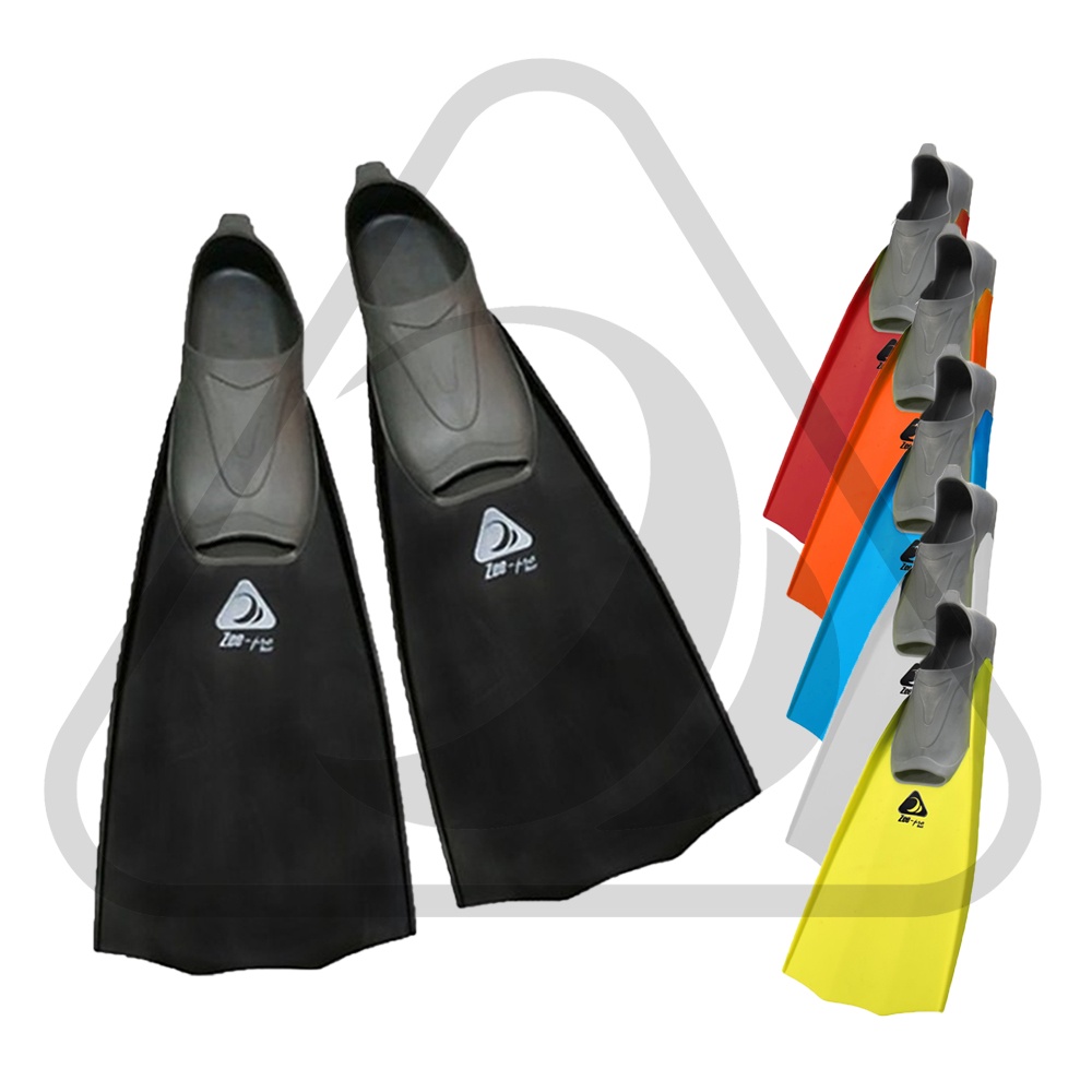 Set Mask Selam Fins Kaki Katak Snorkel Semi Dry Zeepro Scuba Diving