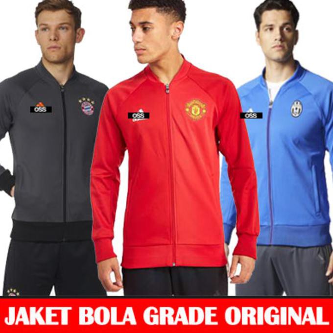 Promo Terbaru Jaket Bola Madrid M.U Munchen Barca Chelsea Juventus Grade Original