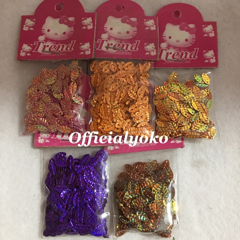 Manik Payet Bentuk Daun Jepang #11