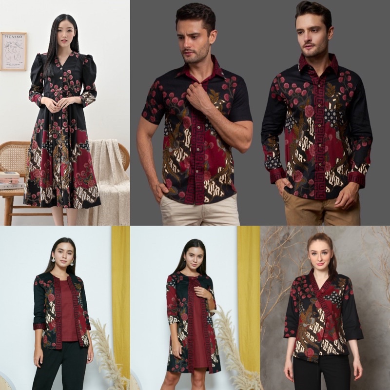 Couple Batik AAN Series /Baju Batik Pasangan/ Baju Batik Couple/ Baju Lebaran