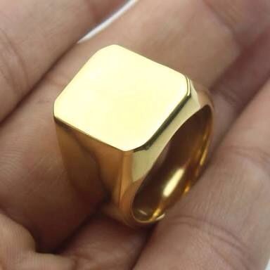 cincin titanium cincin pria ring gold perhiasan emas ootd