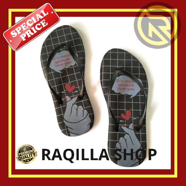 Sandal Sendal jepit wanita saranghaeyo - sandal wanita saranghaeyo murah terlaris