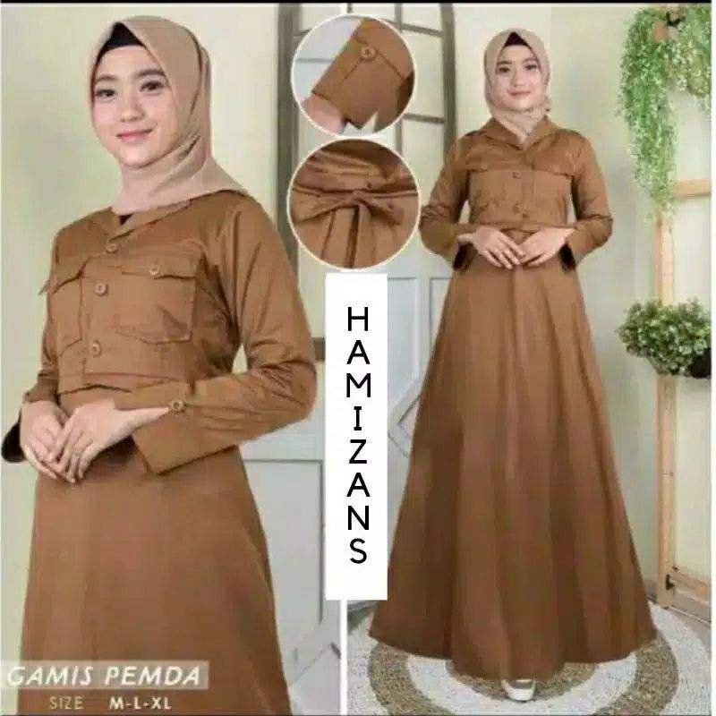 GAMIS PNS/SERAGAM PEMDA PANGKAT/GAMIS COKLAT ACEH/GAMIS KATUN TOYOBO MURAH/GAMIS PNS KHAKI TUA