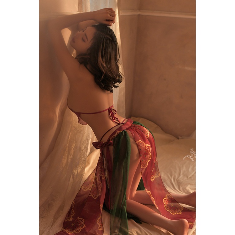 RR1384 KIMONO Costume Sexy Lingerie China Chinese Bra - Oriental &amp; Colorful combination - Lingeri Lingerie by Sexy Kisser