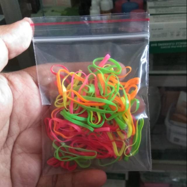 [ DE VINCA ] Karet Jepang Ikat Rambut Pony Tail Anak Warna Warni Full Colour Children Tebal Lentur