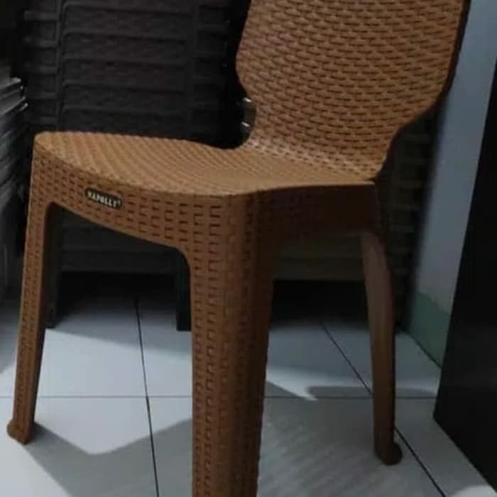 Kursi plastik motif rotan napolly