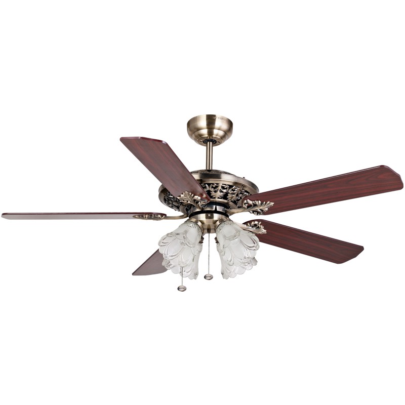 MT.EDMA 52in SUPRA Ceiling Fan Dekratif (Walnut/Rosewood) + Lampu Hias