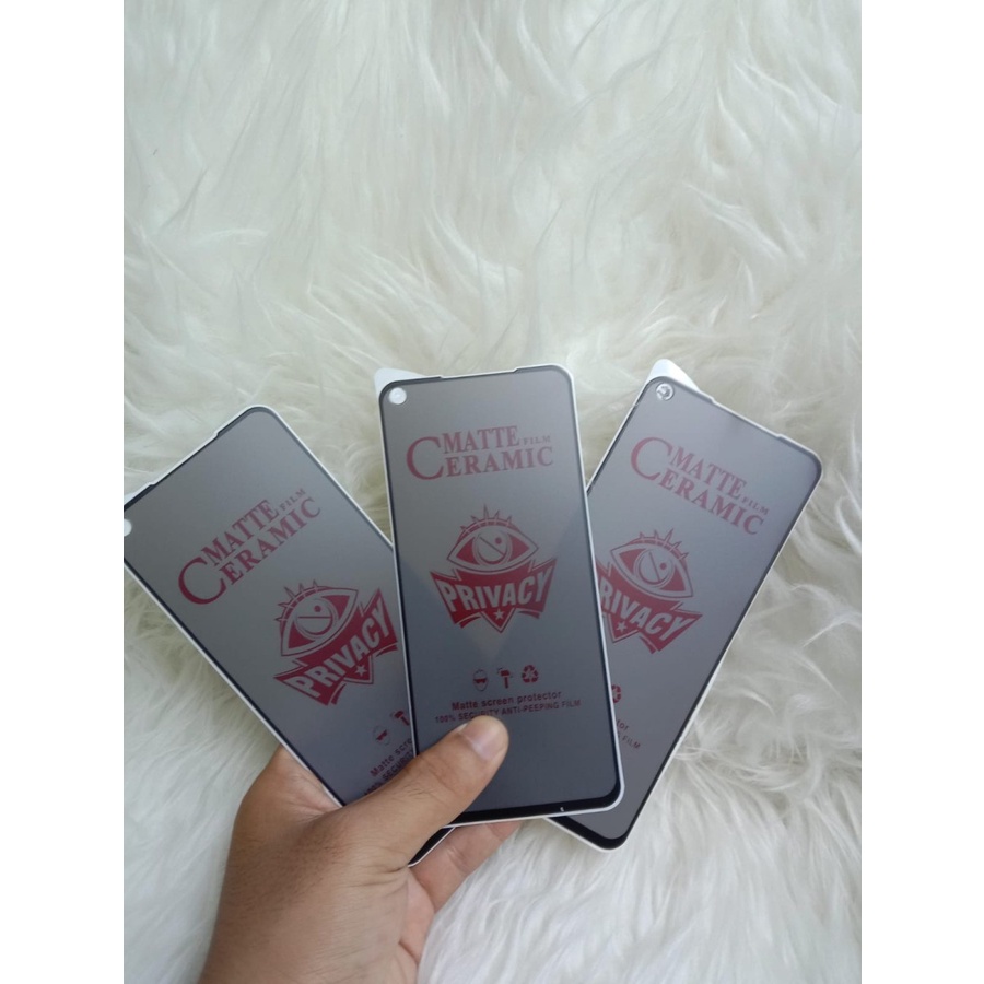 POCO M3 / M3 PRO 5G /  F3 Tempered Glass Ceramic Spy Matte Privacy Anti Gores Spy Mate