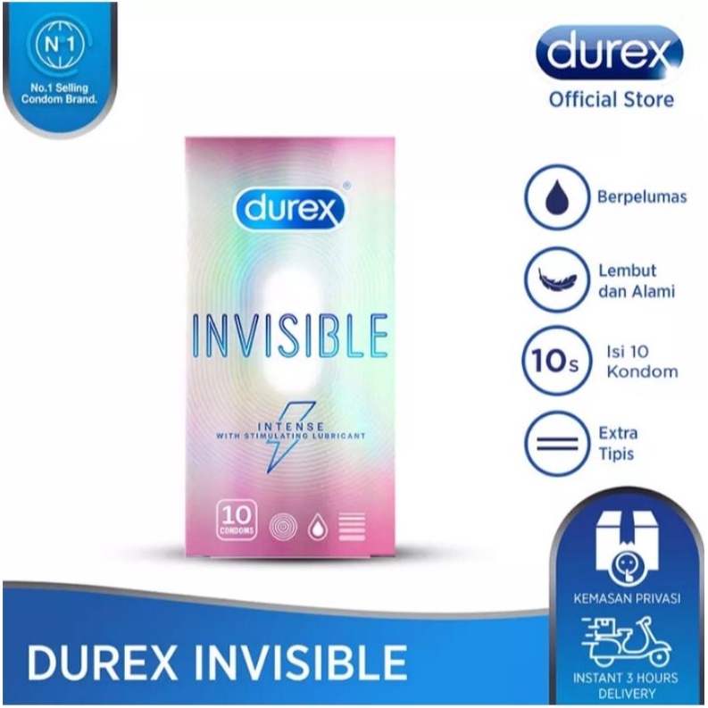 Kondom durex invisible intense 10's
