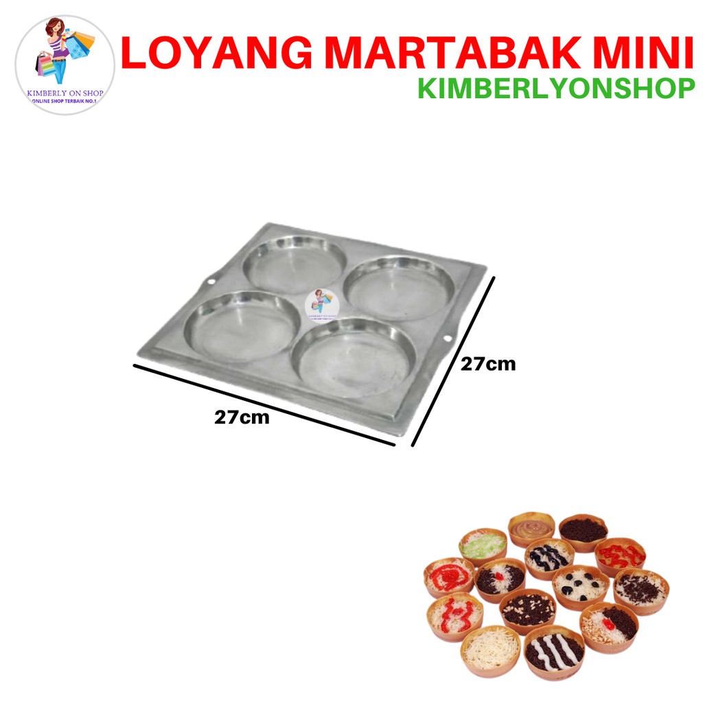 Kimberlyonshop Loyang Martabak Mini 4 Lubang