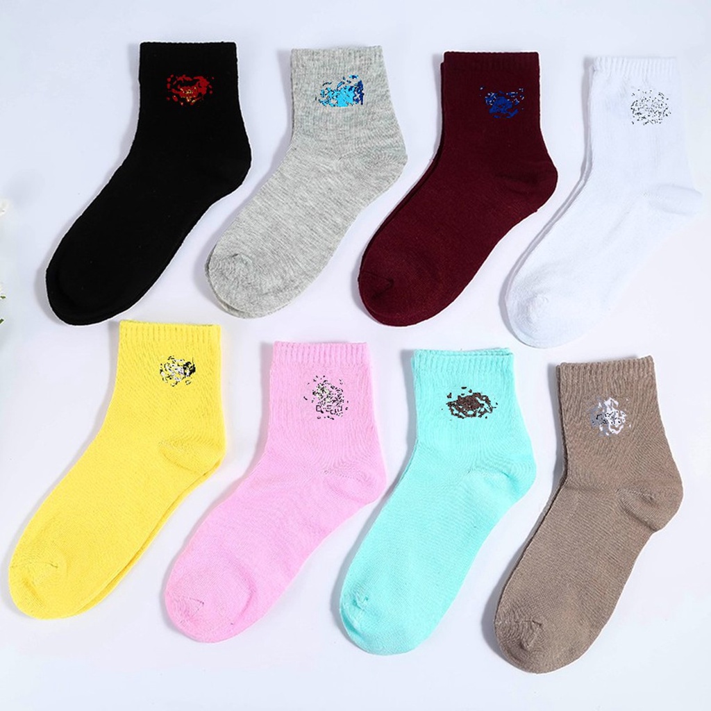 HC Kaos Kaki Tinggi Karakkter Kartun Kpop Bahan Adem Kaos Kaki Panjang Karakter Import-6