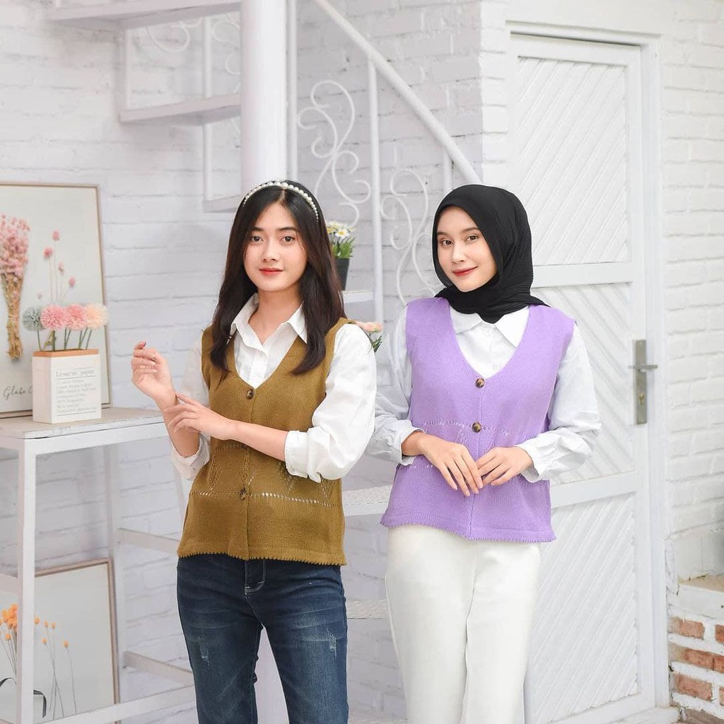 Nara Grosir - Salsa Vest | Fashion Terkini | Sweater Termurah