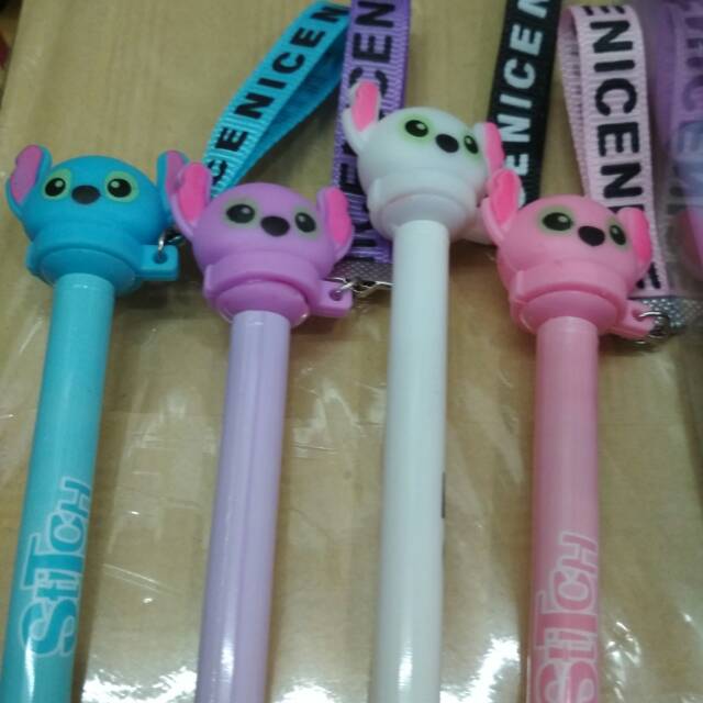 

Pulpen Gel karakter sticth tali cool lucu