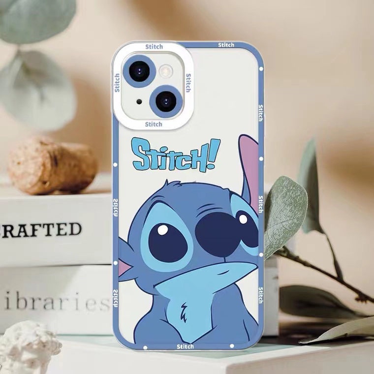 Soft Case Silikon TPU Desain Stitch Untuk Iphone 14 13 12 Mini 11 10 Pro XS Max X XR 8 7 6 6S Plus