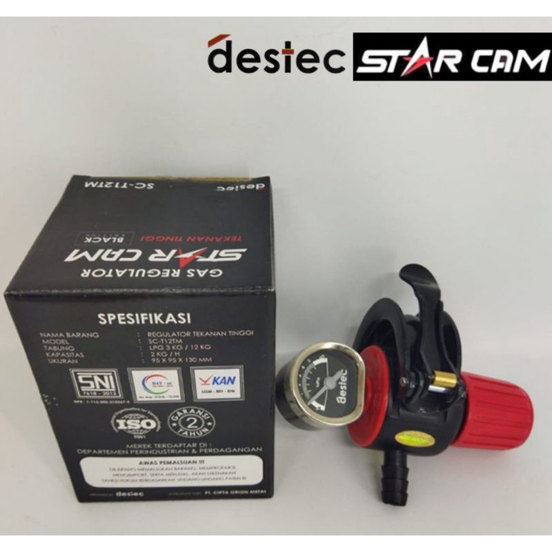 STARCAM ,  DESTEC  HP  METER  SC-T12TM   Supreme regulator gas tekanan tinggi