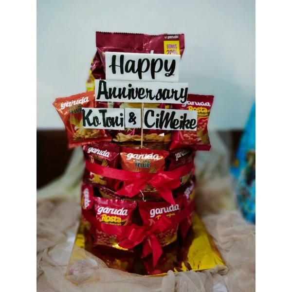 

snack tower, snack tart 2 tingkat