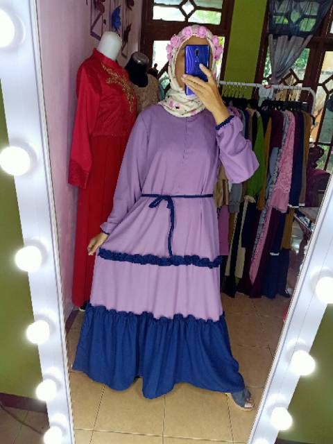 ORIGINAL!! CINTIYA GAMIS / gamis busui / gamis renda / gamis remaja / gamis hijau mint