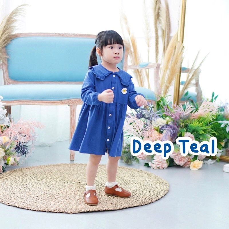 Tunik Anak Daisy / Dress Anak Lengan Panjang / Baju Anak Perempuan 1-5 Tahunk