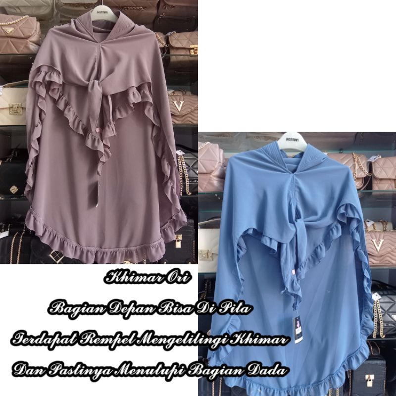 Khimar Khadijah Ori  nap/ Khimar Syari / Hijab Muslim Weare