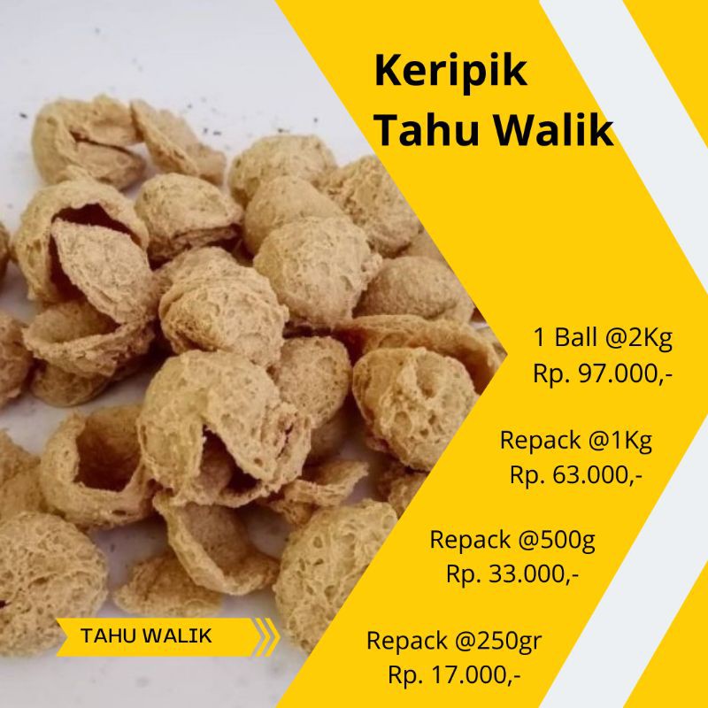 

[1BALL] 2KG KERIPIK TAHU WALIK CRISPY | SNACK LEBARAN MURAH KILOAN SNACK TRADISIONAL