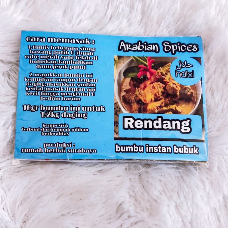 Rendang / Bumbu Instan Rendang / Bumbu instan bubuk Rendang / Bumbu masak Rendang / bumbu instan Ren