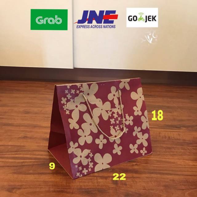 

Paperbag Pembelian min 20pcs/ kelipatan 20pcs Paperbag Tas Nasi G1 22x9x18 Tas Kertas Tas Tali Goodie Bag Shopping