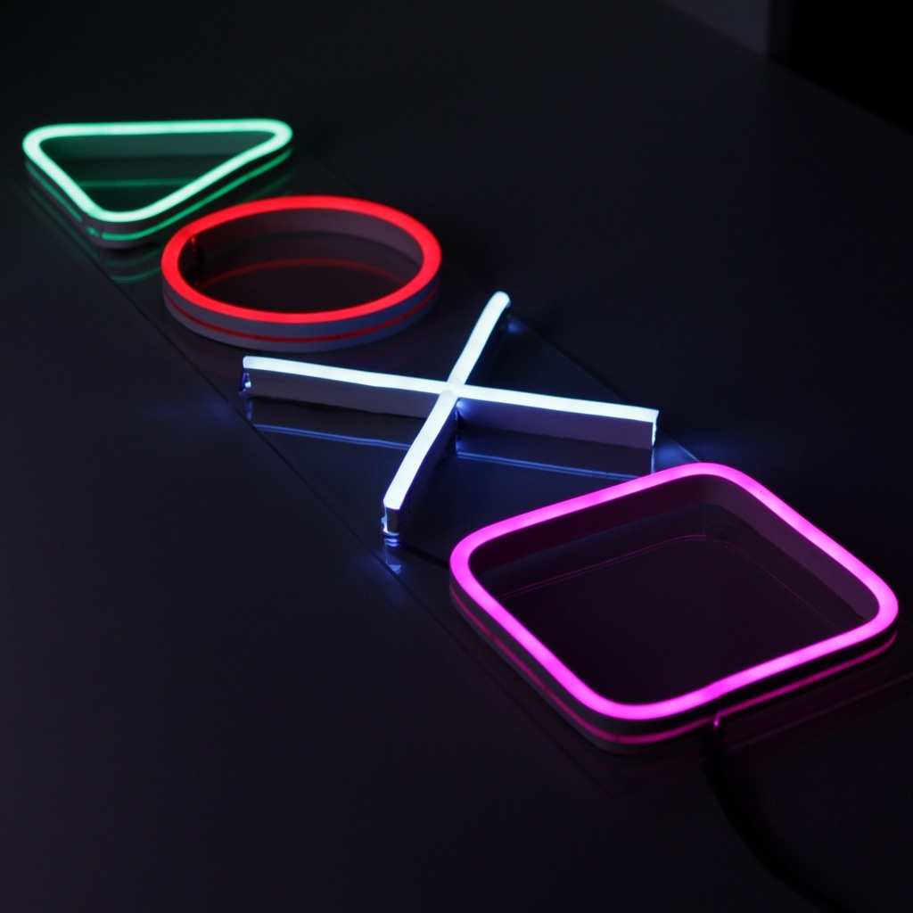 Neon Sign NeonFlex Neon Flex Game Logo Playstation Ready Stock Led Gamers