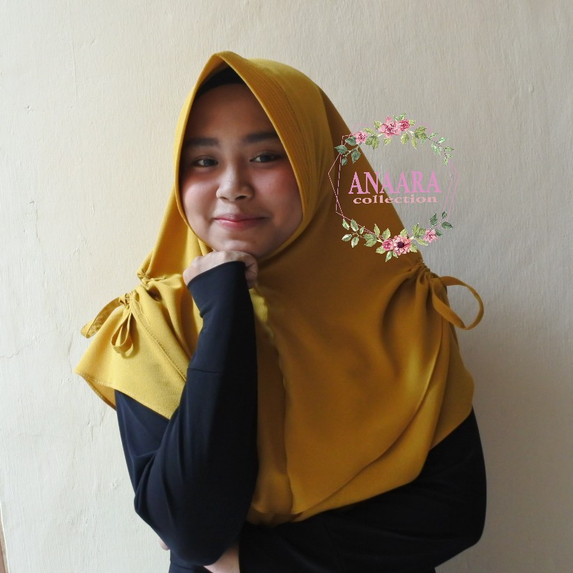 Hijab Serut Samping Double Layer