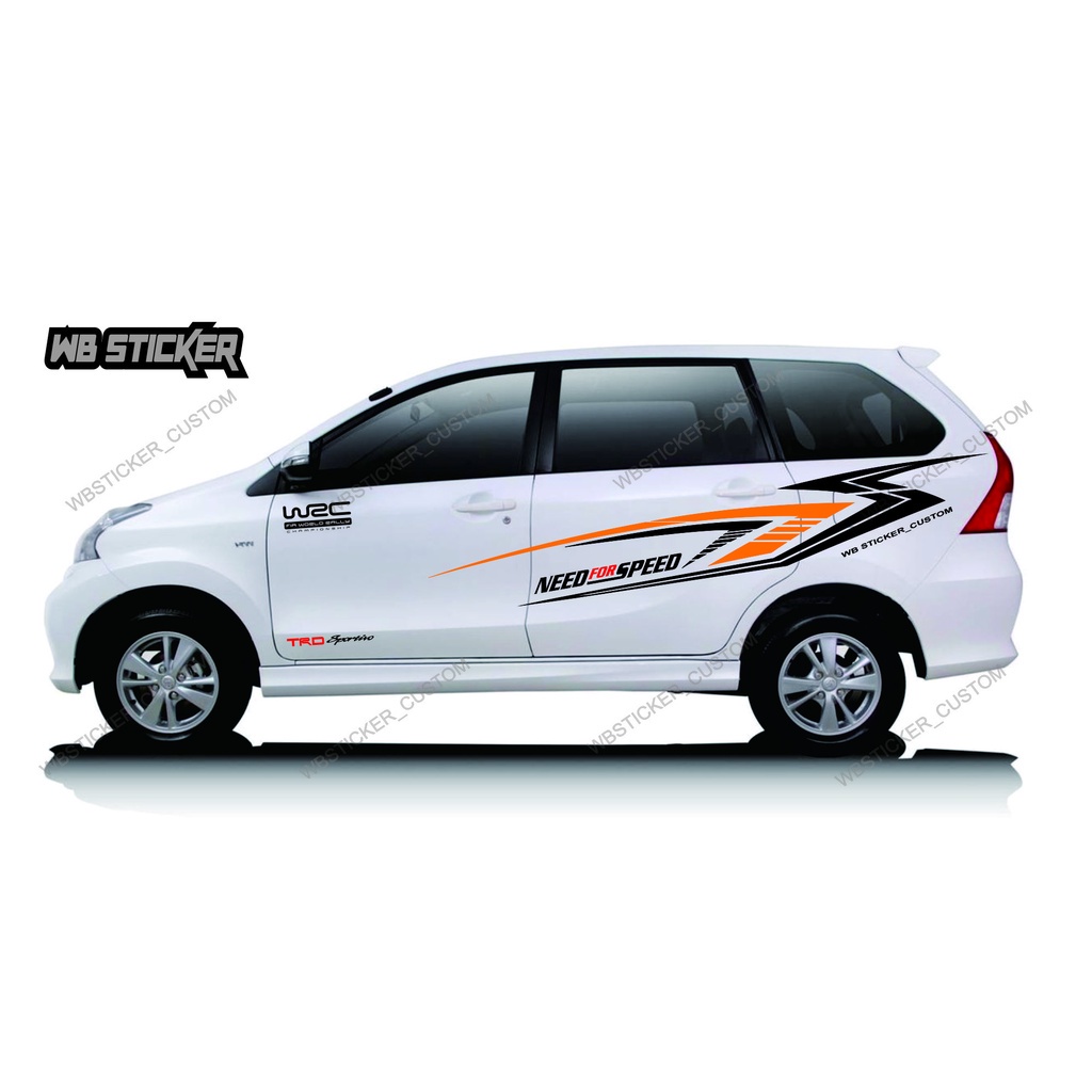 cutting sticker mobil Sticker mobil cutting lis variasi body samping