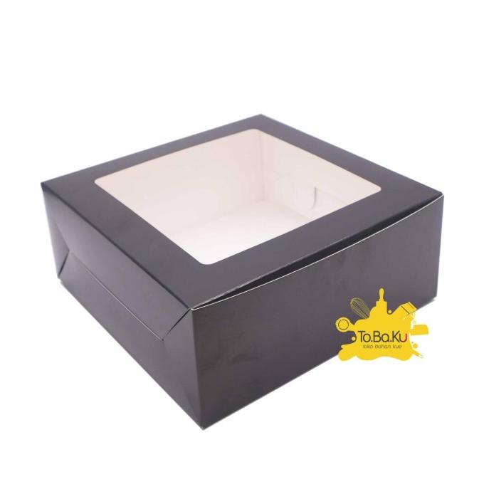 

\\\\\] Cake Box Hitam Mika 5 x 5 x 2,5Inch