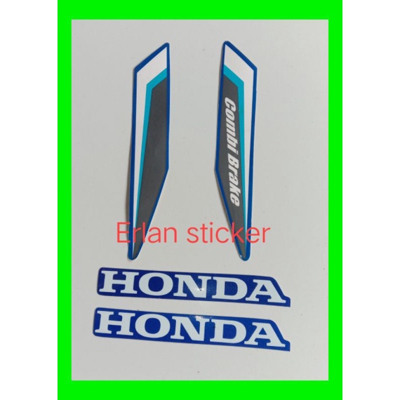 STIKER STRIPING COMBI BRAKE + HONDA