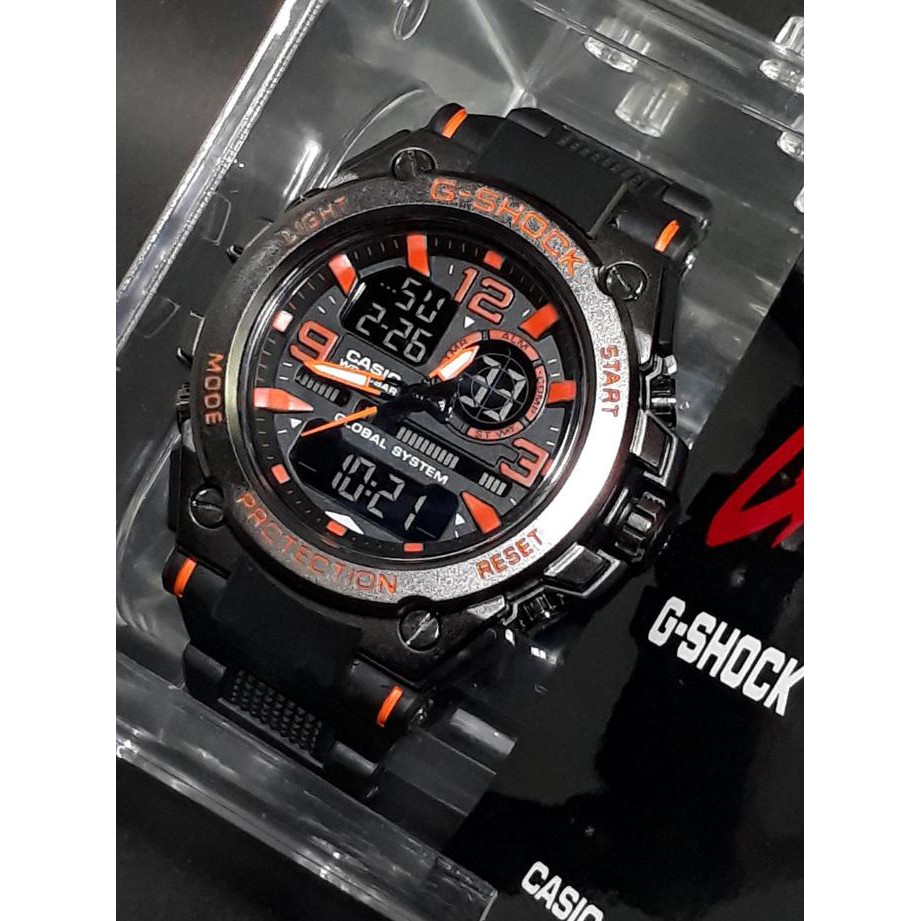 promo | diskon | sale Jam Tangan Sport Pria Casio G-Shock GW-A1000ADWR Black orange terbaik |