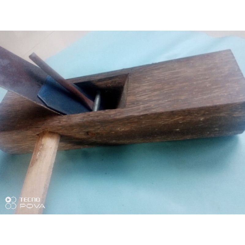 ketam aren serut kayu manual 25 cm pisau baja pande besi