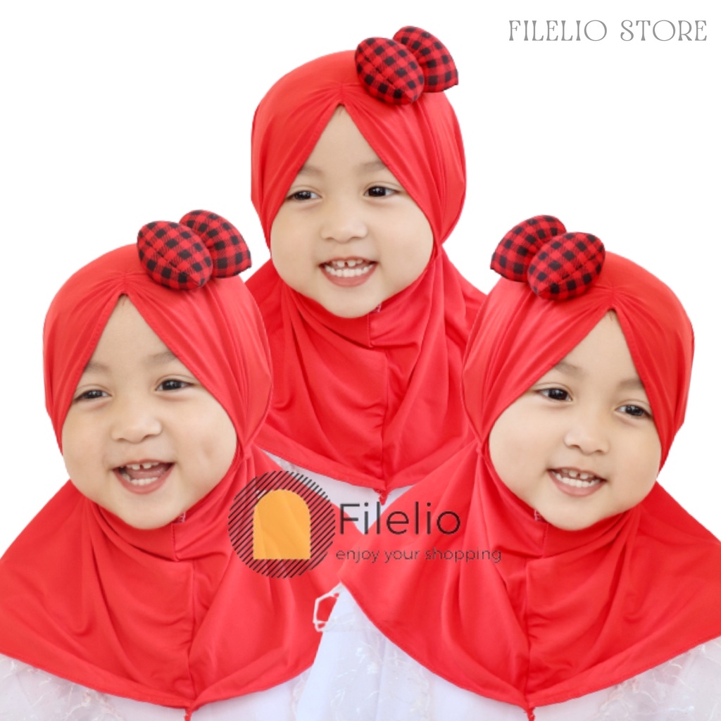 TERMURAH Hijab Anak Bayi Perempuan Murah Minie kotak samping Krudung Anak Lucu Umur 0 -3 Tahun