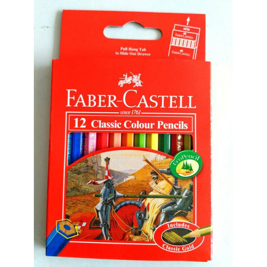 

Sale!! Pensil Warna Faber Castell Classic 12 Warna Pendek Terbaru