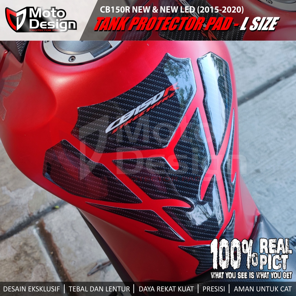 Stiker Timbul Carbon Protector Pad Tankpad Large CB150R CB 150 R StreetFire New Facelift