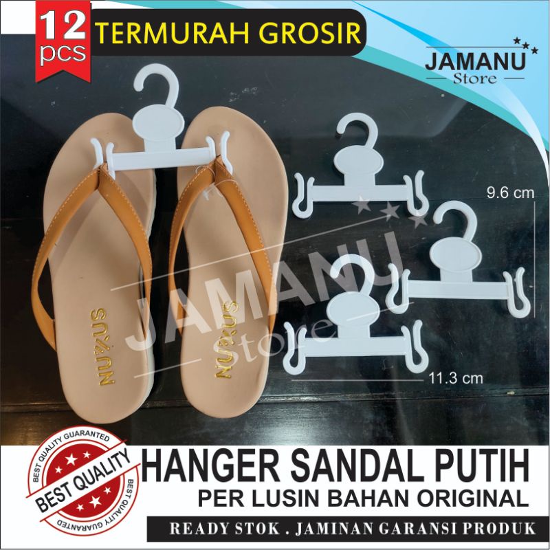 Hanger Display Sandal Jepit Gantungan - Warna Putih per 12Buah