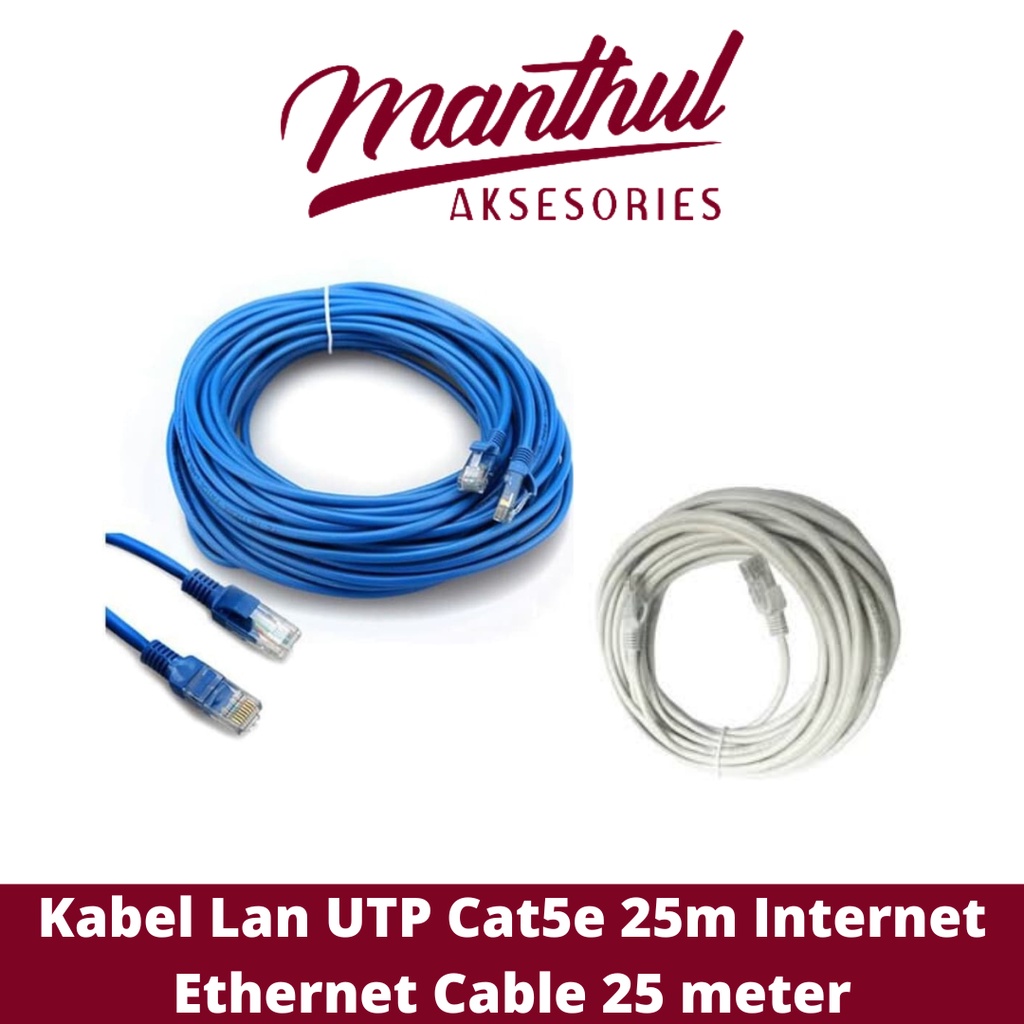 Kabel Lan UTP Cat5e 25m Internet Ethernet Cable 25 meter